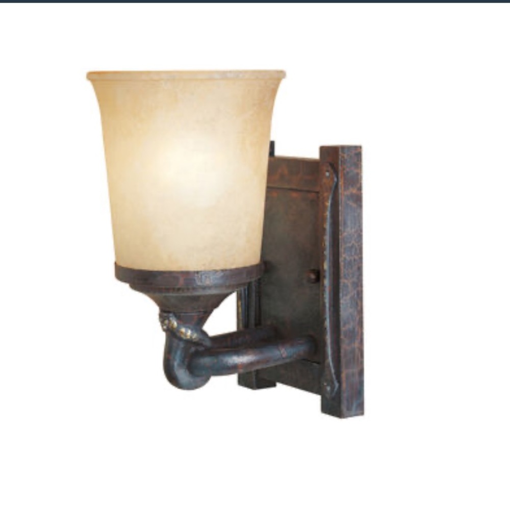 Austin 6” Weathered Saddle Wall Scone Wall Light NIB